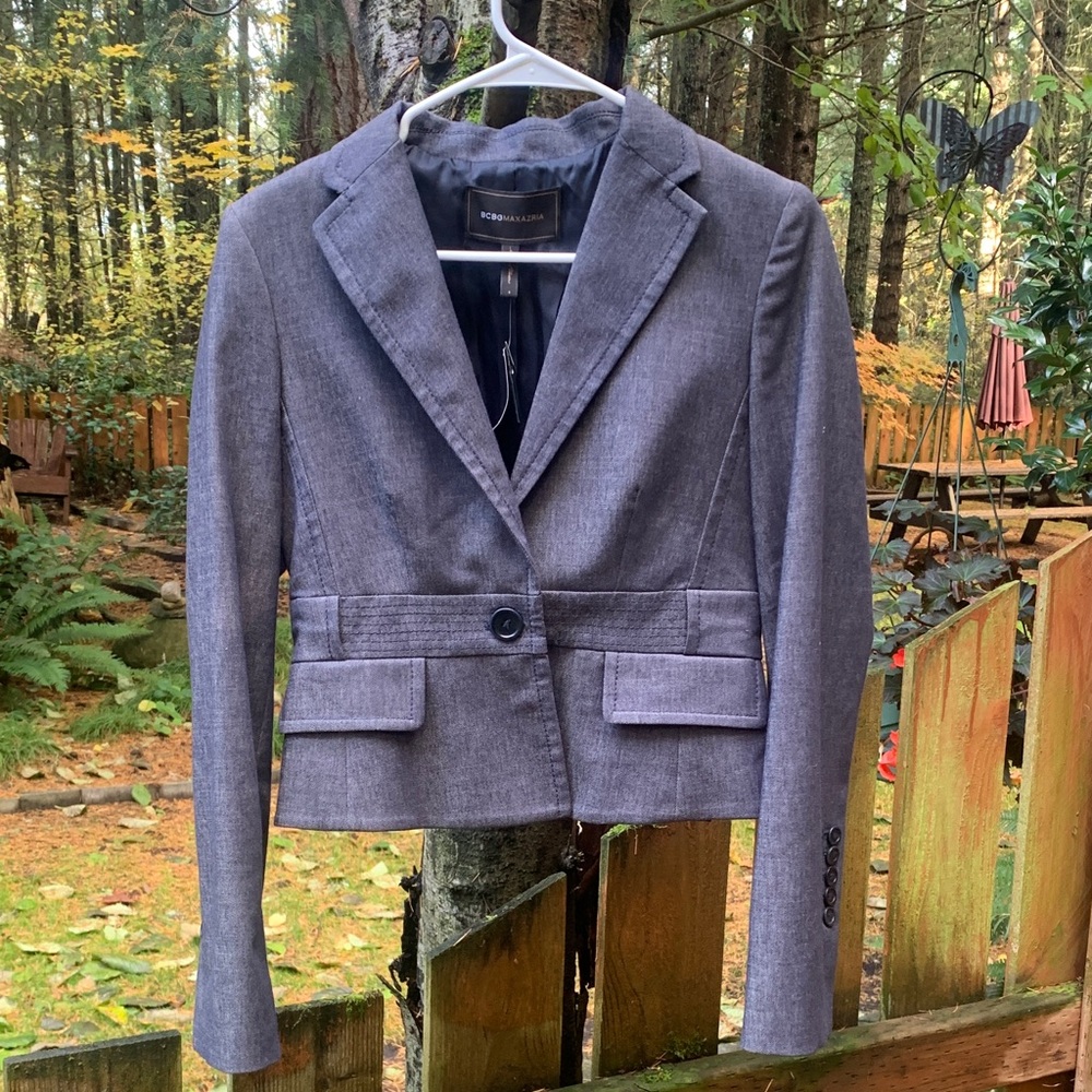 BCBGMaxAzria Dark Grey Blazer Jacket NWT